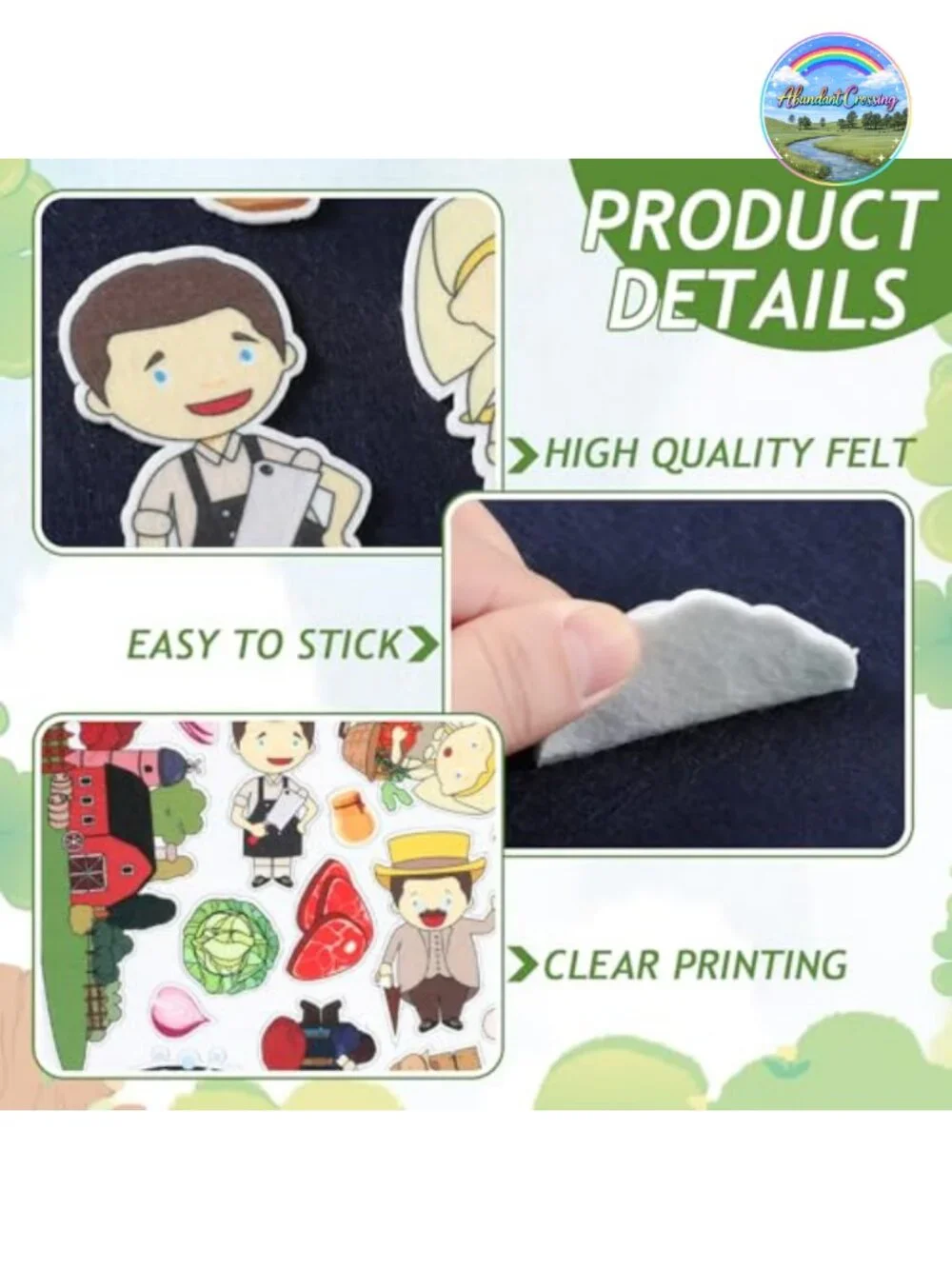 Felt Storytelling Pieces, 152-Piece, Preschool Learning, Flannel Board